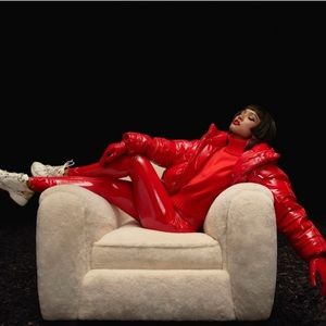 Brand New Never Worn Adidas IVY PARK Red Latex Pant